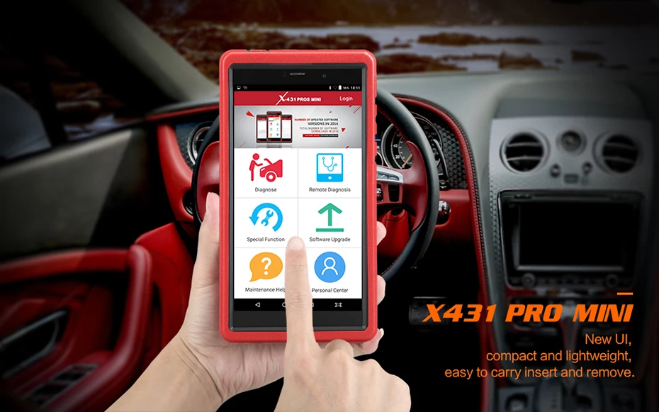 Launch X431 Pros Mini- Расширенный Универсальный X-431 автомобильный диагностический инструмент OBD2 сканер читальный инструмент кодов с Wi-Fi и Bluetooth