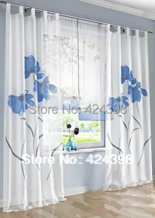 Модные прозрачные шторы Морден принт на окна марлевые шторы cortinas для window150* 145 см/150*175/150*225/150 245 см