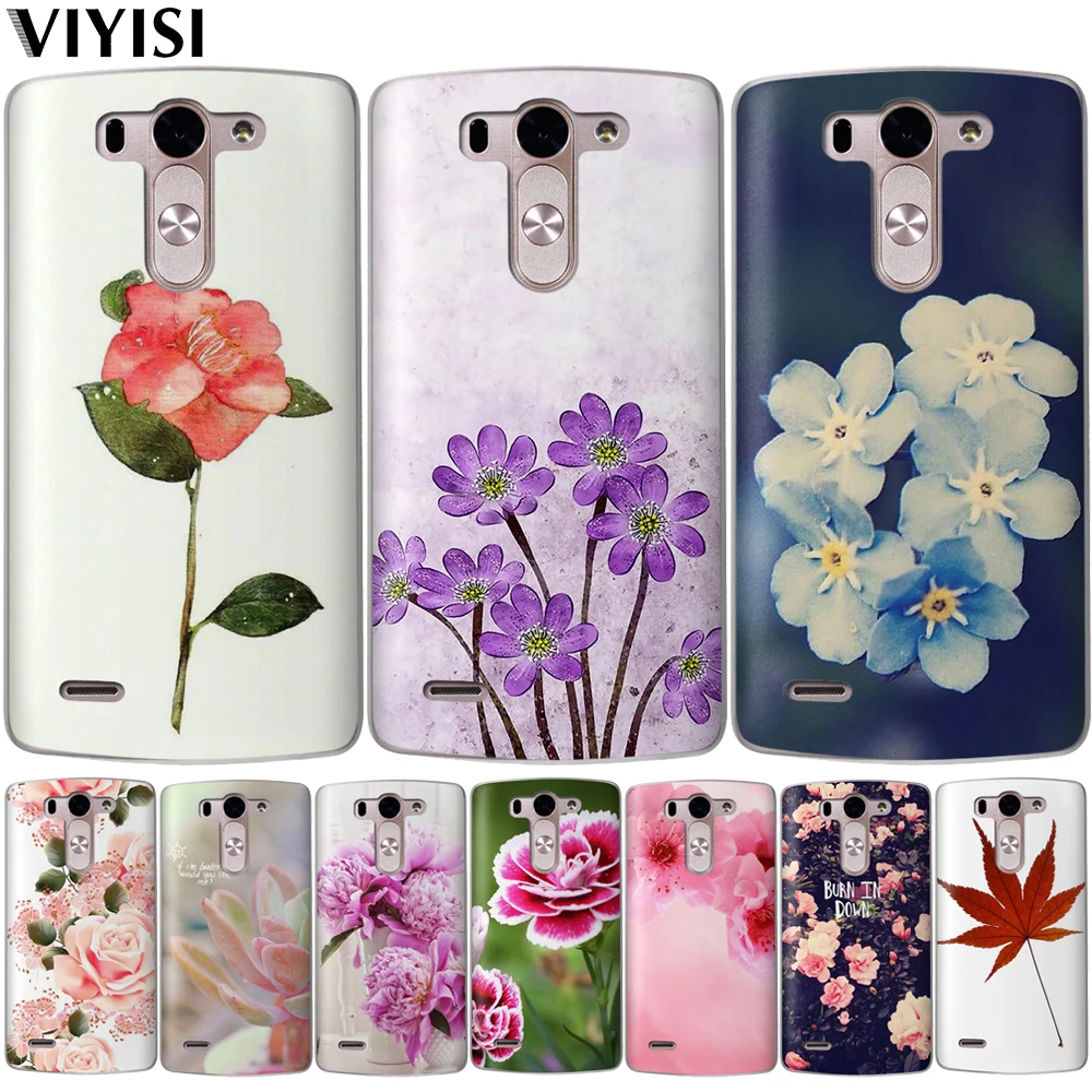 

Cute Beautiful Flowers Case For LG Q6 G6 X Power 2 X Screen Q8 K8 K10 2017 K7 G4 G5 Phone cases Cover Etui Capa