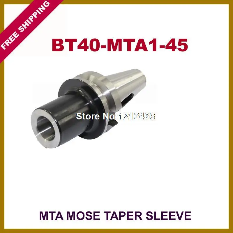 

Free Shipping BT40-MTA1-45 Mose Taper Sleeve Toolholder System Working On CNC Milling Machine