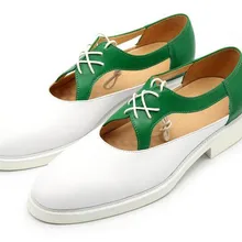 Ретро Сандалии смешанный цвет лоскутное шоу с острым носком высокого качества ручной работы кожаный ремень вырезами на шнуровке кожаные сандалии