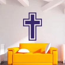 צלב עיצוב creative home קישוטי קיר המדבקה ויניל דקור adesivo artisitc לחדר שינה