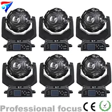 6 шт./лот есть видео рождественские украшения 12*20 Вт Футбол свет перемещение головы луч света этапа DJ свет