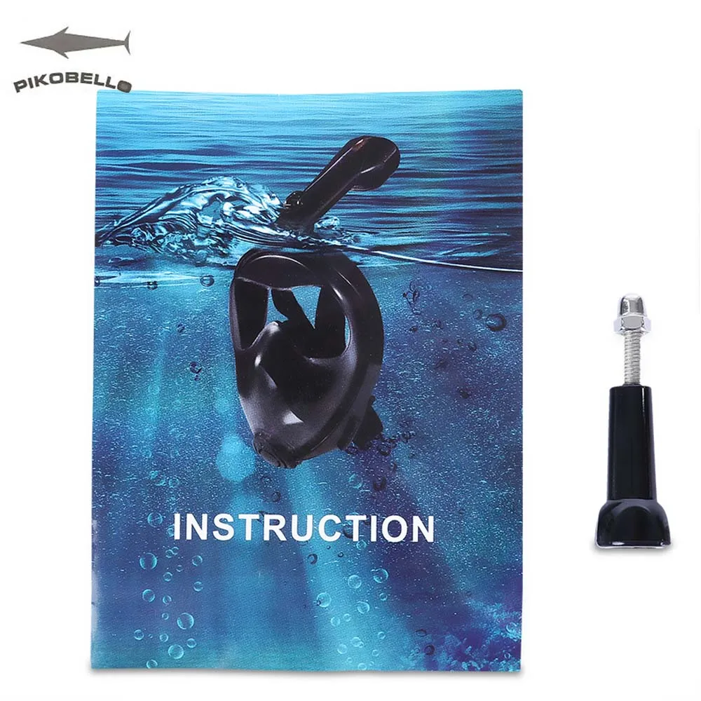 PIKOBELLO Лидер продаж Дайвинг маска плавание Подводное Анти-туман складной Топ Сухой подводное плавание полный уход за кожей лица маска