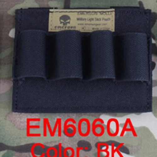 Emersongear тактическая электронная светящаяся палочка, сумка B Modle Emerson Plus Meshbelt, военная сумка EM6060, Мультикам, черный - Цвет: BLACK