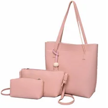 Hot Nuevo de Las Mujeres Negro Bucket Bag Ladies Bolsos PU Cuero bolsa de Hombro bolsa de la Marca de Lujo Del Bolso Trenzado Líneas Bolso de Mano 3 Sets XA656B