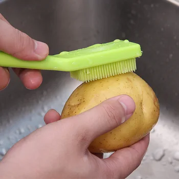 

Easy Cleaning Brush For Fruit Vegetable Kitchen Home Gadgets Cooking Tools Kitchen Tools Multi-functional Brush