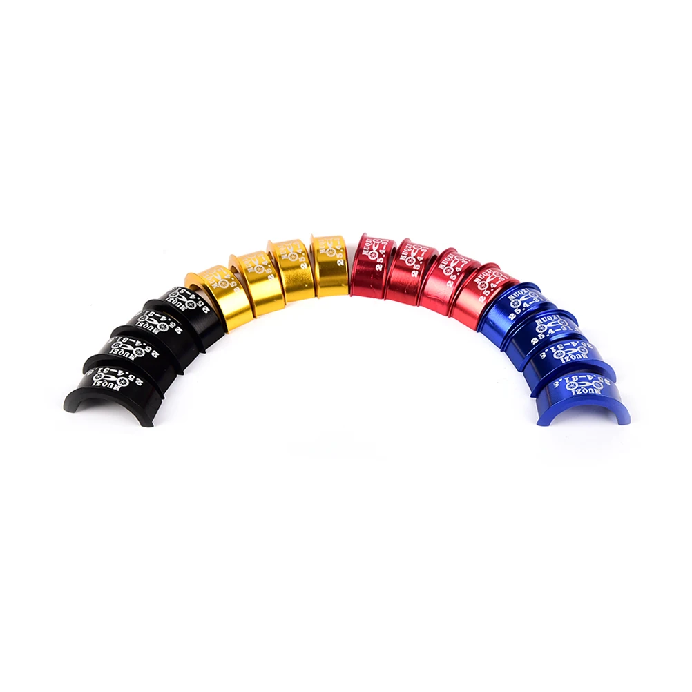 4Pcs Bicycle Handlebar Shim 25.4mm to 31.8mm Stem for MTB Road Bike Gold