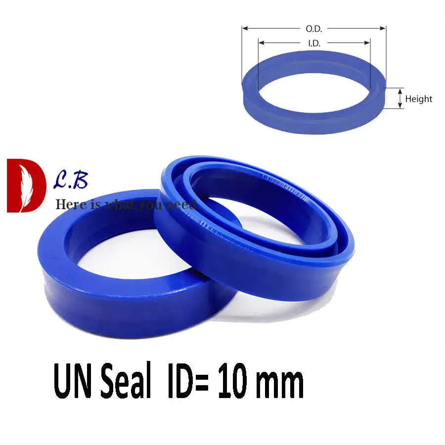 UN ID = 4 / 5 / 6 /7 / 8 / 9 mm U Cup Single Lip Hydraulic cylinder piston and rod seal U Ring