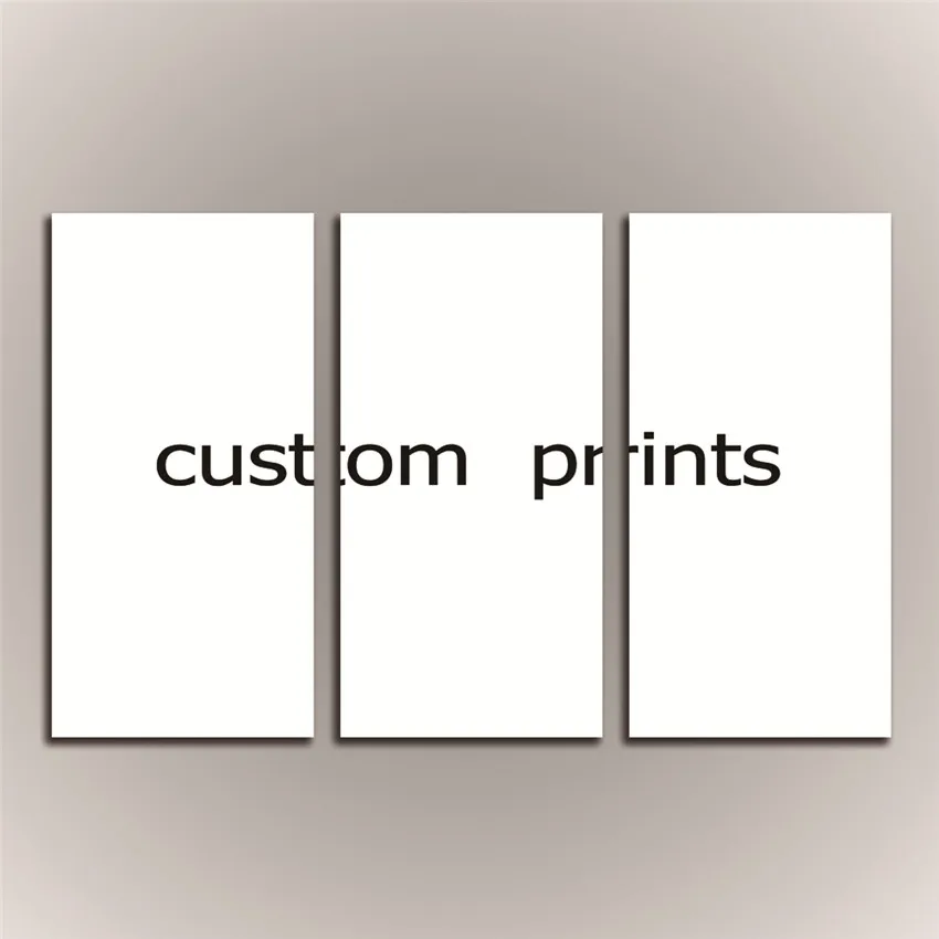 

Custom prints Your Photo,Family Picture,Favorite Image 3Pcs Unframed Custom Print on Canvas Home Decor Unique New Year Gift