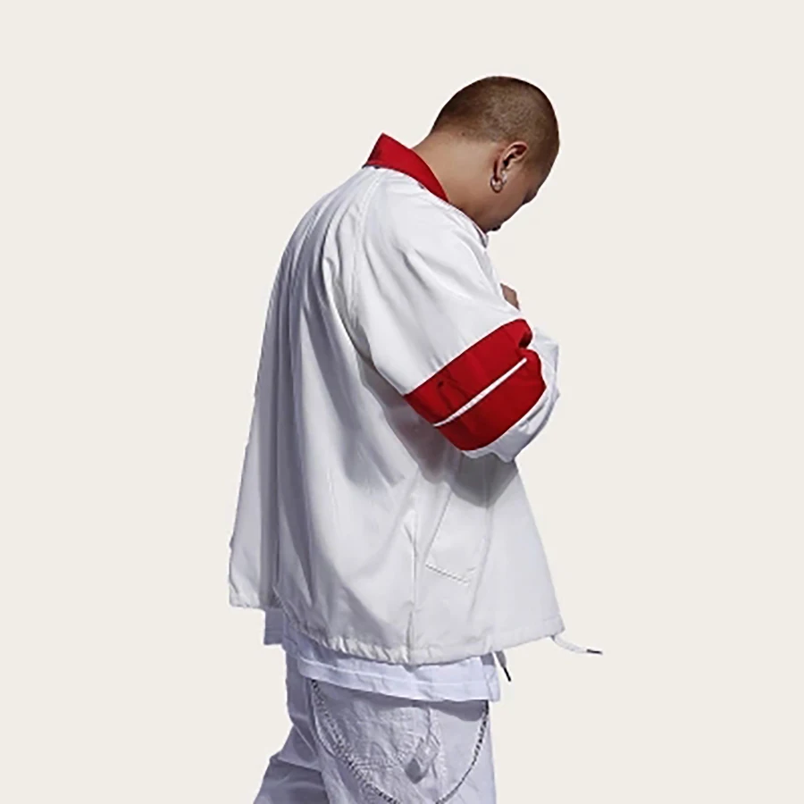 Soild Veste Décontracté White Blanc Couleur Hip Lâche Hop Glissière Printemps 50jk071 À Giacca Vestes Street Uomo Style Amérique Streetwear Hommes 0qAAnH1OW