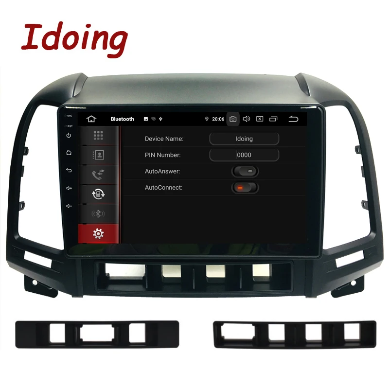 Sale Idoing 9"2.5D IPS Car Android9.0 Radio Multimedia Player For Hyundai Santa Fe 2 2006-2012 GPS Navigation PX5 4G+64G Octa Core 1