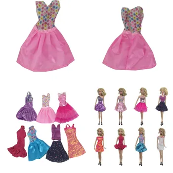 

8Pcs Fashion Clothes Casual Party Dress Suits Doll Best Gift Baby Toy Doll Clothing Sets Randomly Pick Wholesale