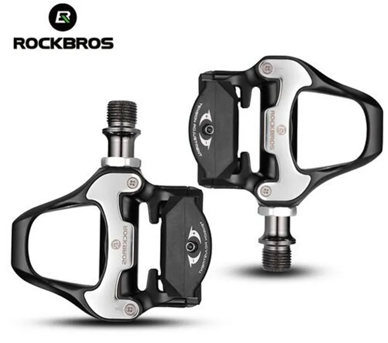 ROCKBROS SPD-SL Cycling Road Bike Bicycle Self-locking Pedals Ultralight Aluminum Alloy 2 Sealed Bearing Bicycle Pedal Bike Part ROCKBROS SPD-SL Cycling Road Bike Bicycle Self-locking Pedals Ultralight Aluminum Alloy 2 Sealed Bearing Bicycle Pedal Bike Part