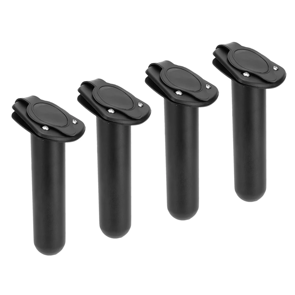 Professional 4 Pieces Plastic Flush Mount Fishing Rod Holder Gasket Kayak Canoe Tackle Water Sports Rowing Boating Accessories