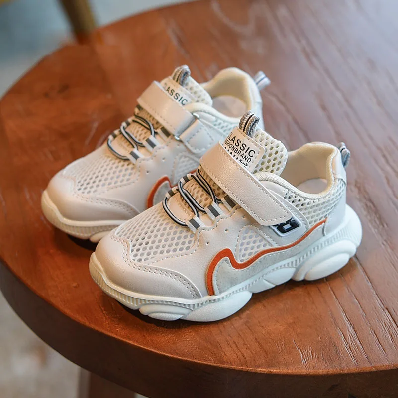 

KissMud 2019 New Baby Boys Autumn Black Mesh Breathable Sneakers Girls Fashion Sports Running Shoes Kids White Casual Shoes
