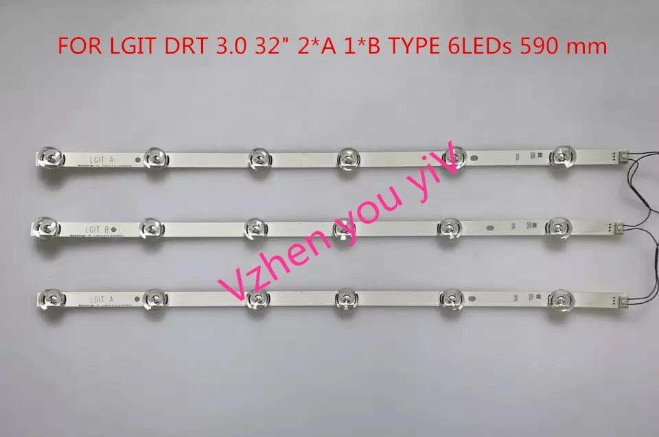 Светодиодная лента с подсветкой 32 "DRT 3,0 для LGIT A LGIT B LG TV 32MB25VQ 6916l 1974A 1975A 2223A 0418D 32LB5610 innotek, 3 шт.|tv led backlight strip|led tv backlight lgstrip led | АлиЭкспресс