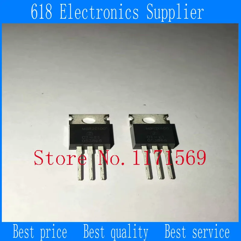 100% Новый 10 шт-50 шт./лот MBR20100CT-E1 MBR20100 до-220 | Электроника