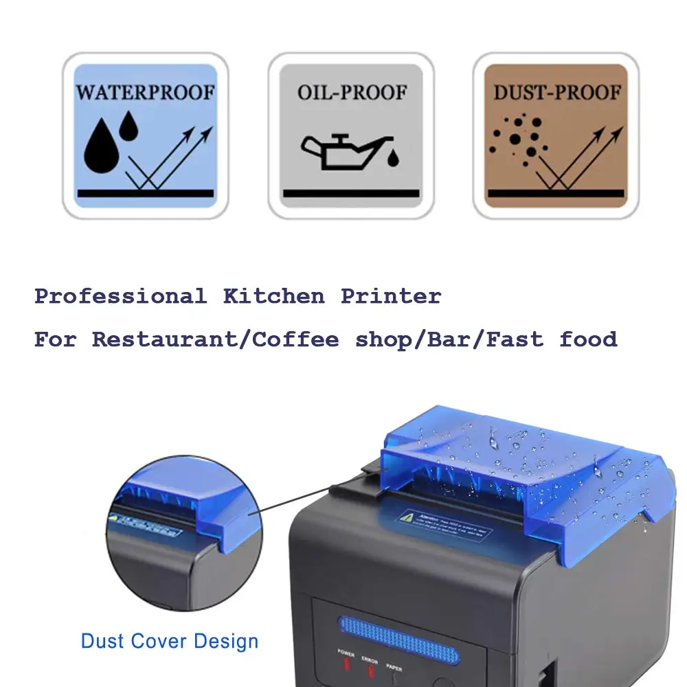 IssyzonePOS استلام الحرارية طابعة 80 مللي متر USB إيثرنت فاتورة طابعة لسوبر ماركت التجزئة مطعم شعار الطباعة 260 مللي متر/ثانية IssyzonePOS استلام الحرارية طابعة 80 مللي متر USB إيثرنت فاتورة طابعة لسوبر ماركت التجزئة مطعم شعار الطباعة 260 مللي متر/ثانية