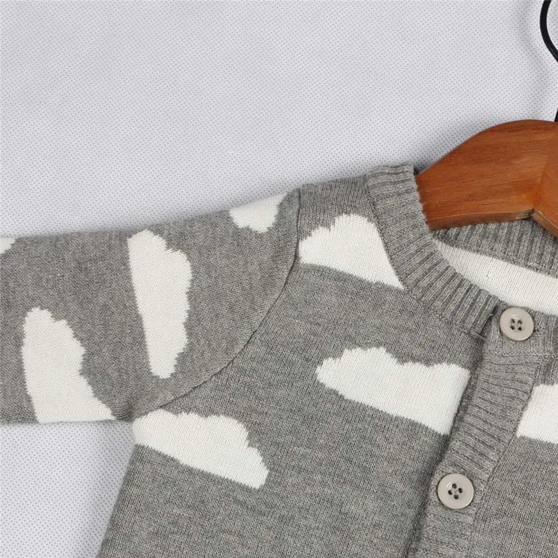 2019 Otoño e Invierno mameluco de bebé niño niña ropa de dibujos animados de las nubes de lluvia bebé recién nacido niños Bobo Bebe mono 0 -24 m 2019 Otoño e Invierno mameluco de bebé niño niña ropa de dibujos animados de las nubes de lluvia bebé recién nacido niños Bobo Bebe mono 0 -24 m