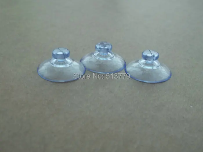 50pcs/lot 2cm Transparent plastic sucker coffee table glass gasket toy gift suction cup Mushroom head sucker diameter