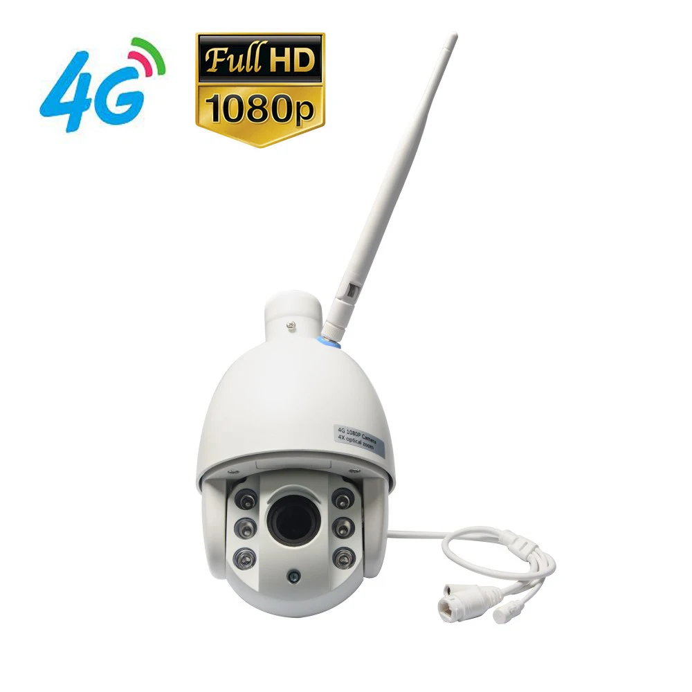 

4G Mobile Speed Dome 1080P IP Camera with Dual Video Stream Transmission via 4G FDD LTE Network Free APP for Mobile Monitoring