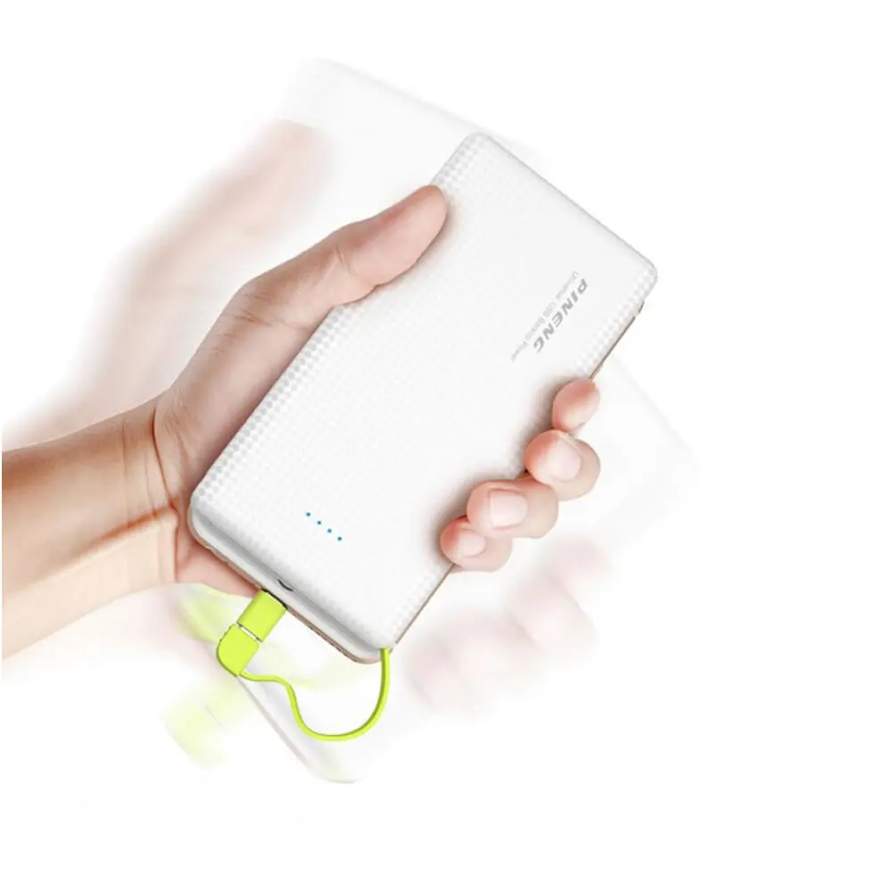 PINENG 10000mah Power Bank PN 951 Mobile PowerBank Portable Battery Pack Li-Polymer Charger with Indicator For iphoneX XR pn-951