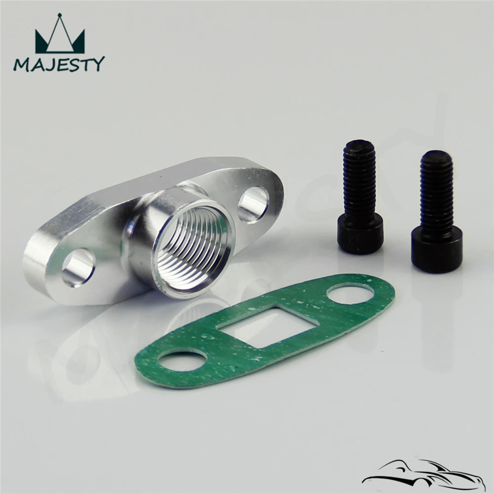 Комплект турбокомпрессоров T3 T4 CNC Заготовка турбо дренажный фланец 1/2 &quotNPT