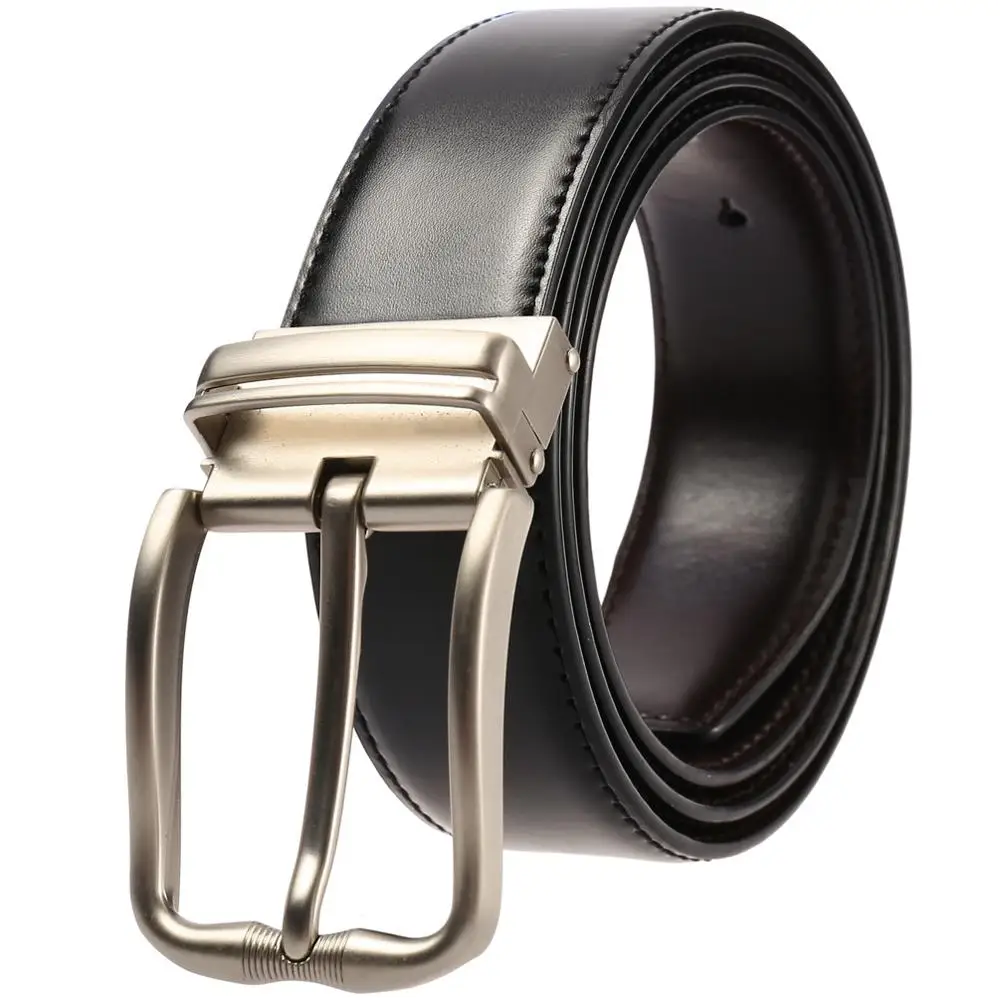 

New Fashion Designer Belt Good Quality Genuine Leather Belts for Men Retro Pin Buckle Waist Straps Black Coffee Jeans Belt