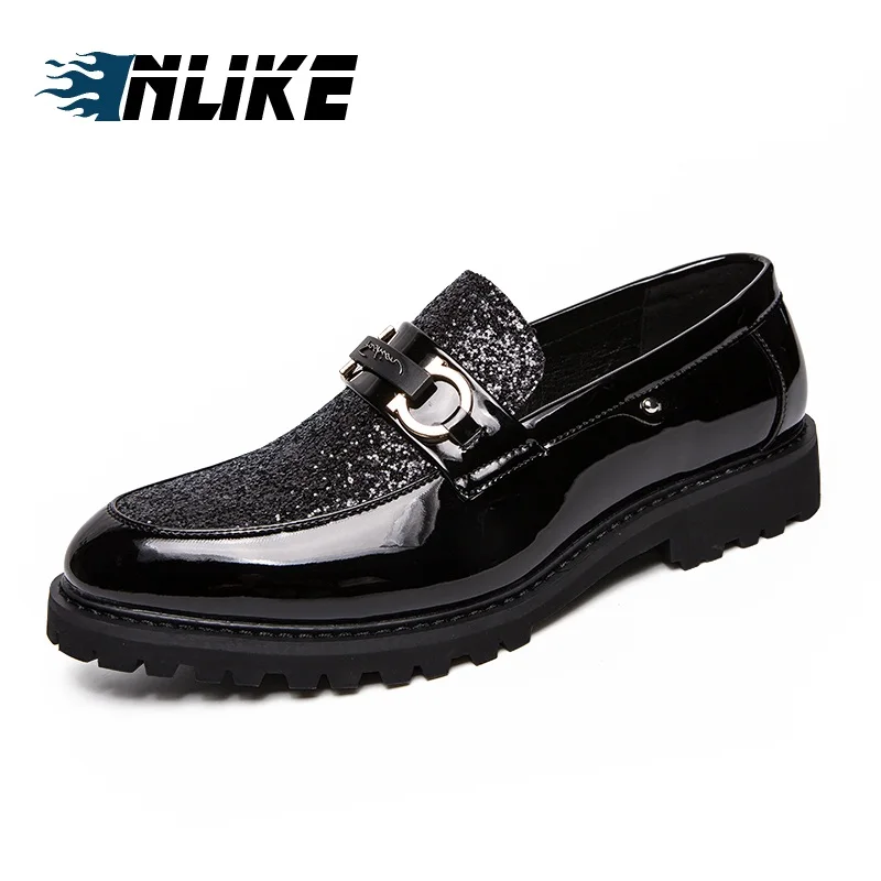 Patent Leather Men Leather Formal Shoes Men Oxford Shoes for Men Dress Shoes Men