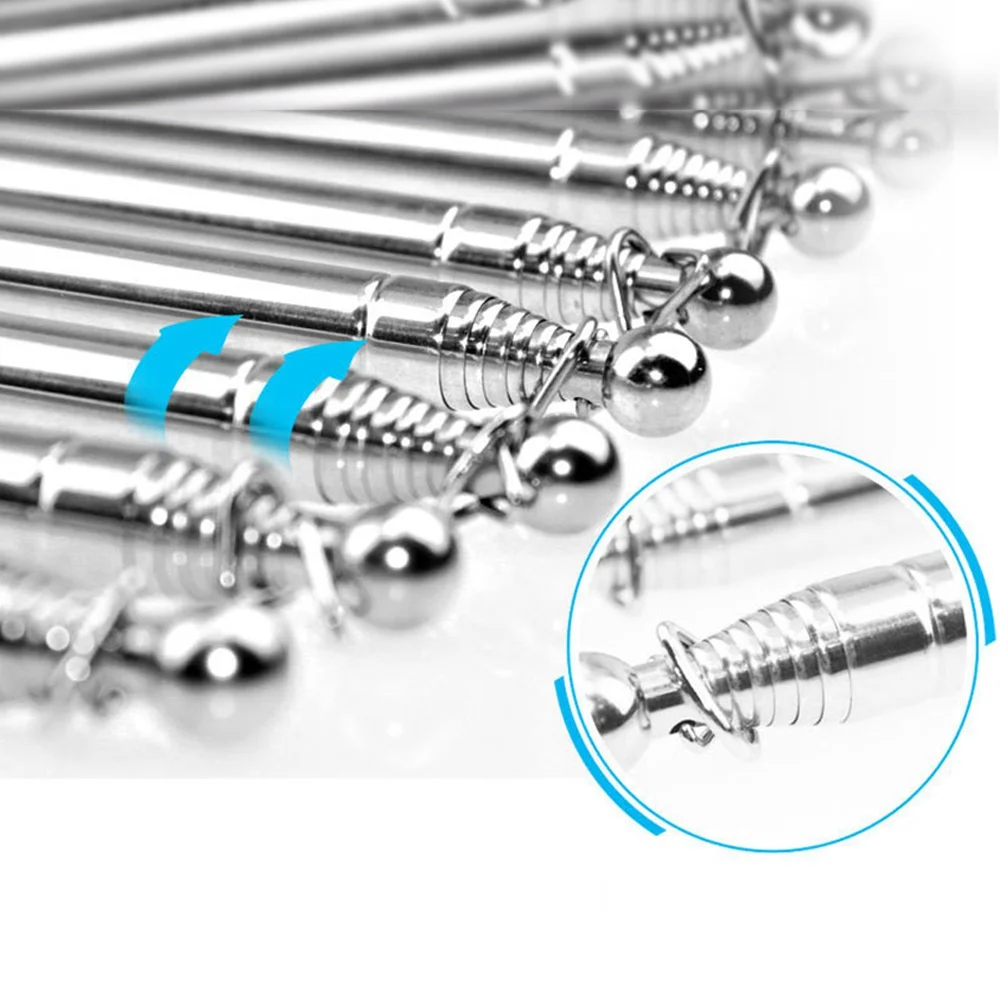  1.2 M Flagpoles Telescopic Outdoor Guide Banner Flagstaff Stainless Steel Telescopic Flag Pole for  - 32940034118