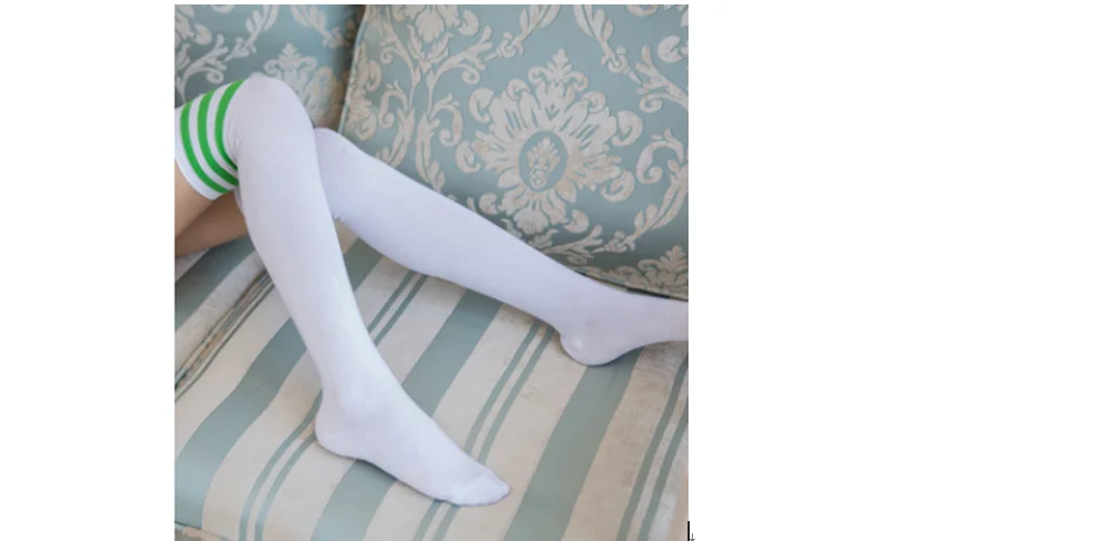 Женские сексуальные Потрясающие полосатые облегающие высокие Чулочные изделия выше колена носки чулки - Цвет: 8