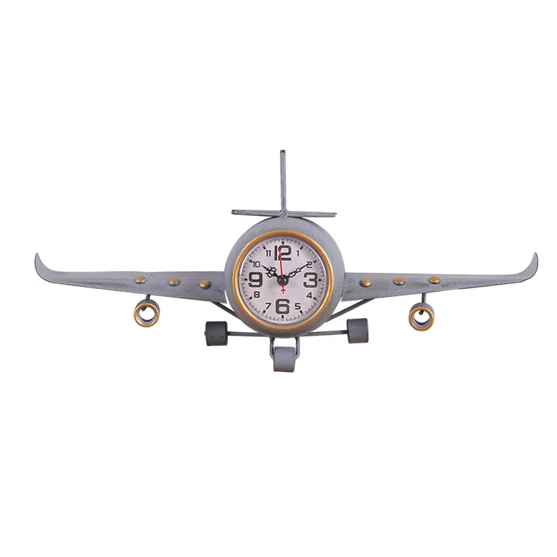 

Vintage Metal Plane Home Ornaments Air plane Model Toys For Children Airplane Miniature Models Retro Creative Home Decorations