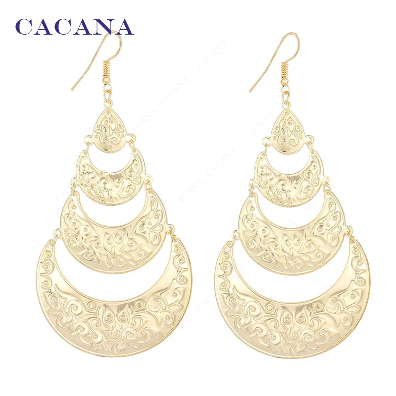 CACANA Dangle Long Earrings For Women Lovely Pattern Tassel Style Bijouterie Hot Sale No.A576 A577