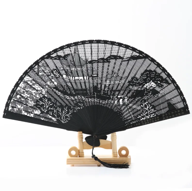 Китайский бамбуковый вентилятор, Складной вентилятор, свадебное украшение, подарок, Складной вентилятор, портативный ручной вентилятор