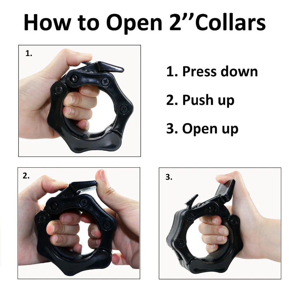 1 Pair Olympic Collars Barbell Collar Lock Dumbell Clips Clamp Weight lifting Bar Gym Dumbbell Fitness Body Building 1 Pair Olympic Collars Barbell Collar Lock Dumbell Clips Clamp Weight lifting Bar Gym Dumbbell Fitness Body Building