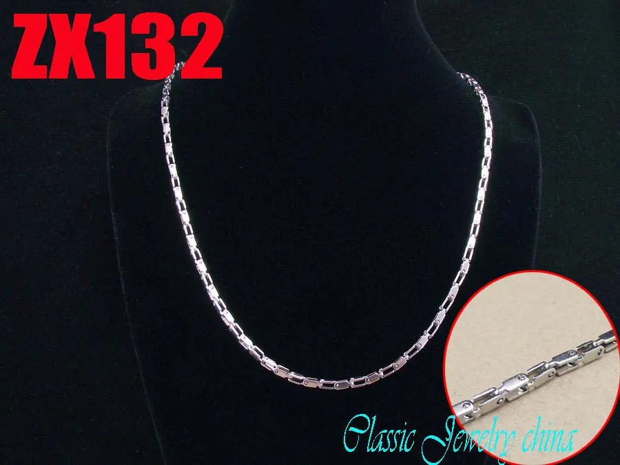 

2.5mm U-shape chain stainless steel necklace women male fashion necklace chains sweater chain 20pcs ZX132
