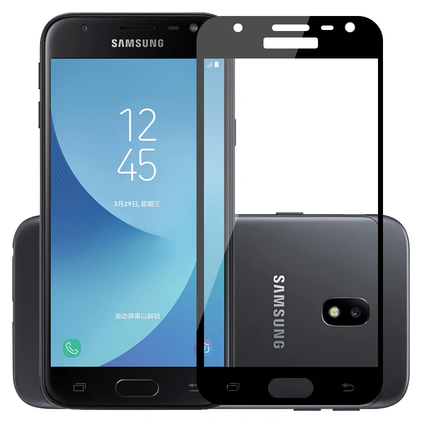 2.5D 9H Премиум Закаленное стекло для Samsung Galaxy J3 J5 J7 Pro 2017 полное покрытие защитная