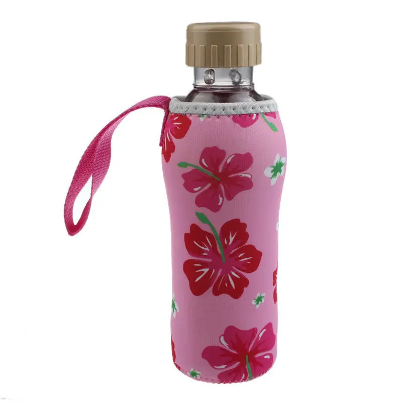 Outdoor Travel 500ML Water Bottle Sports Bag Printed Set Sleeve Bottle