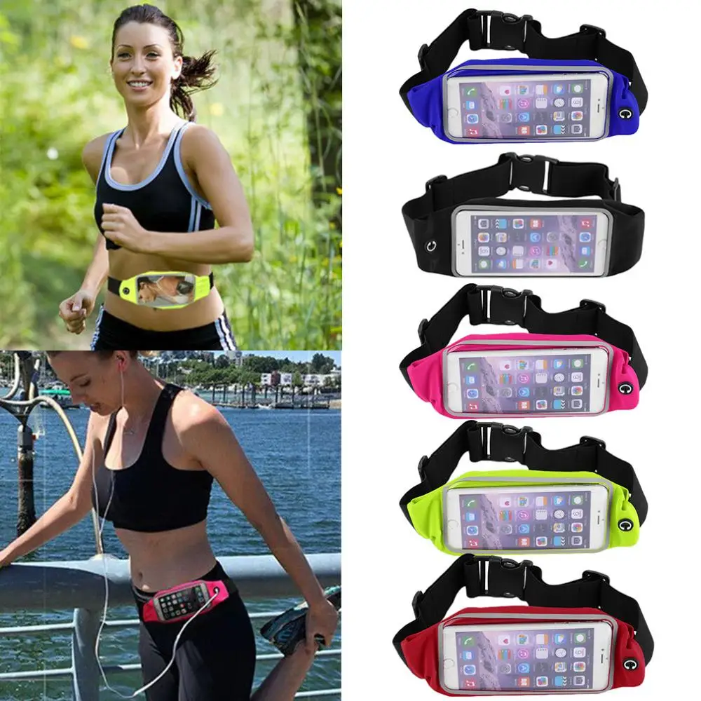 Waterproof Waist Travel Sport Running Belt Money Wallet Pouch For iPhone 6 Plus 5 5 Sports
