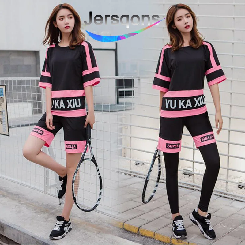 ★ Jesqons Women Yoga Suits Спортивная одежда для фитнеса Спортивный бюстгальтер + спортивные леггинсы ✔