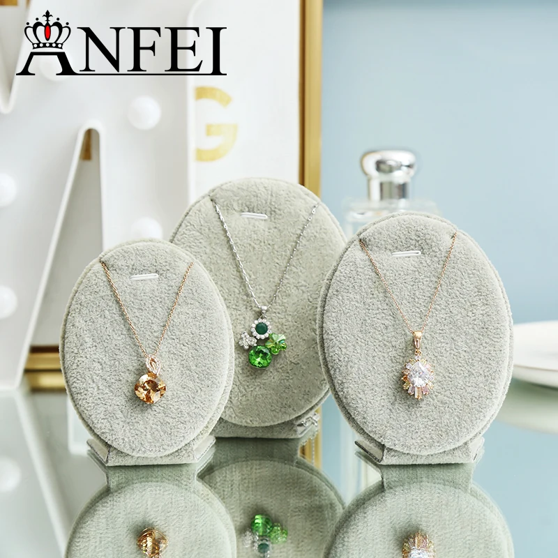 ANFEI 3pcs/Set Jewelry Organizer Necklace Pendant Display Stand Holder Shelf Presentoir A Bijoux Jewelry Display GD031