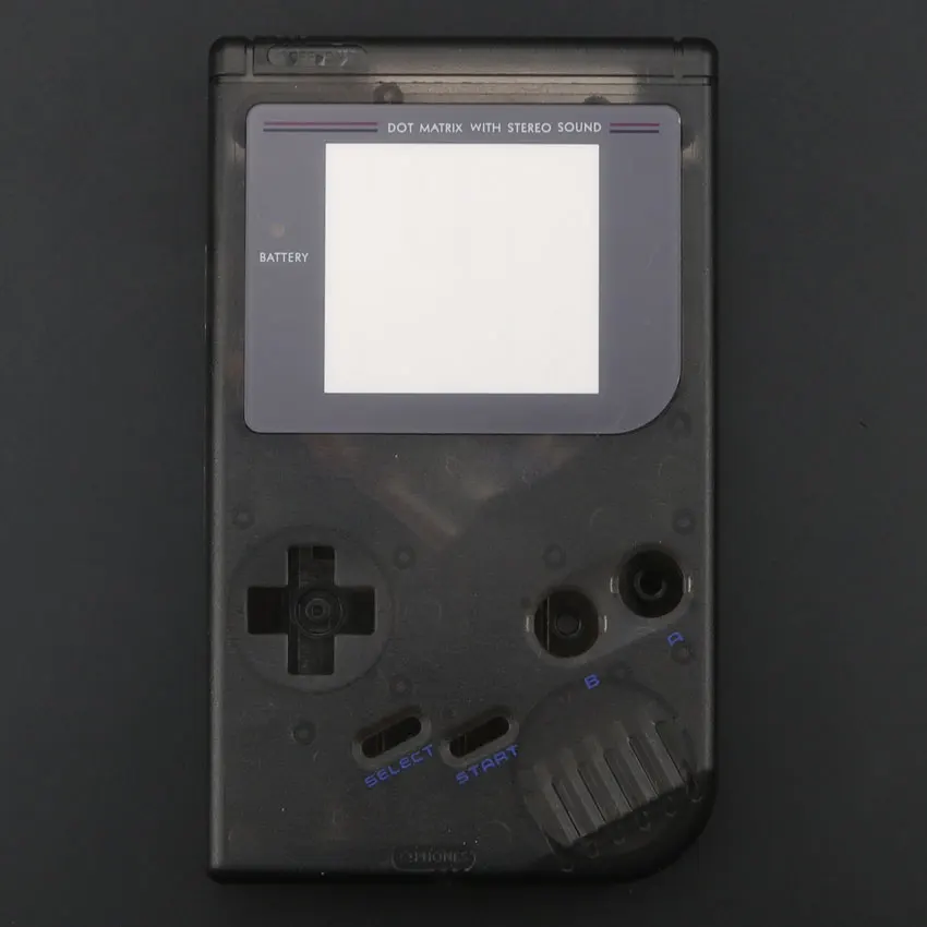 Юйси пластиковый корпус Замена ремонт пакет чехол для GameBoy классический для GB консоли - Цвет: Clear Black