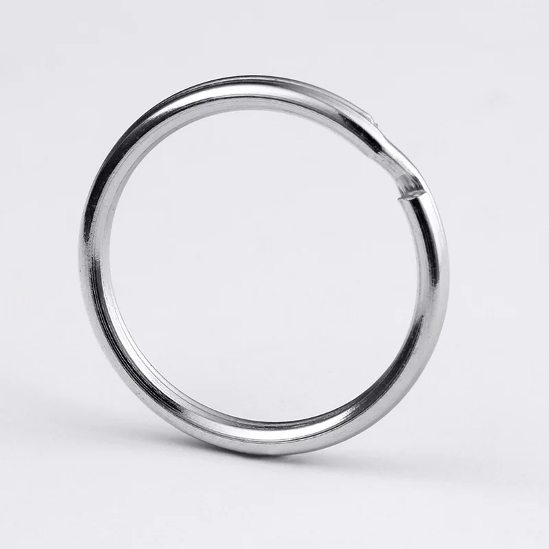 

100pcs 20mm Round Stainless Steel Split Key Rings Keyring for Keychain Making DIY accessories
