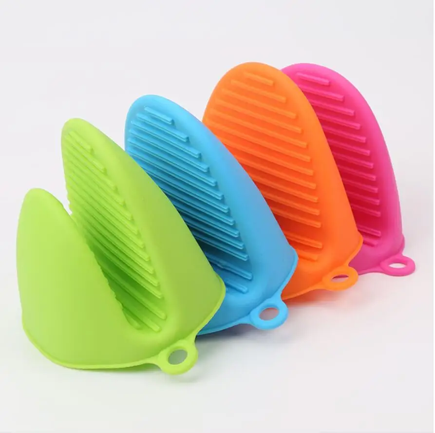

1Pc Silicone Heat Resistant Gloves Clips Insulation Non Stick Anti-slip Pot Bowel Holder Clip Cooking Baking Oven Mitts