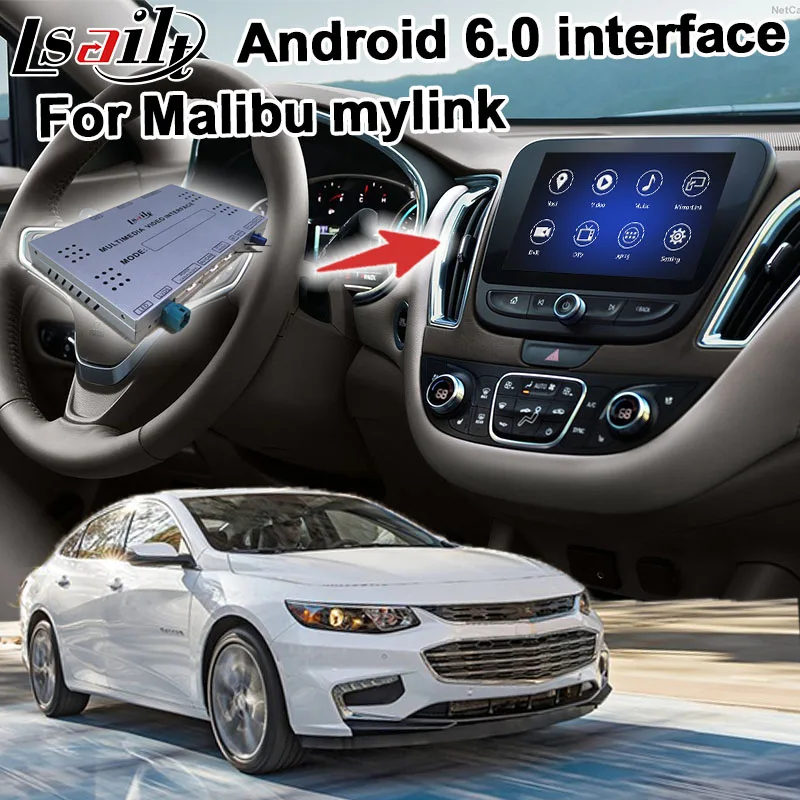

Android navigation box for Chevrolet Malibu Silverado 2016 video interface Mylink system with Carplay GPS youtube waze