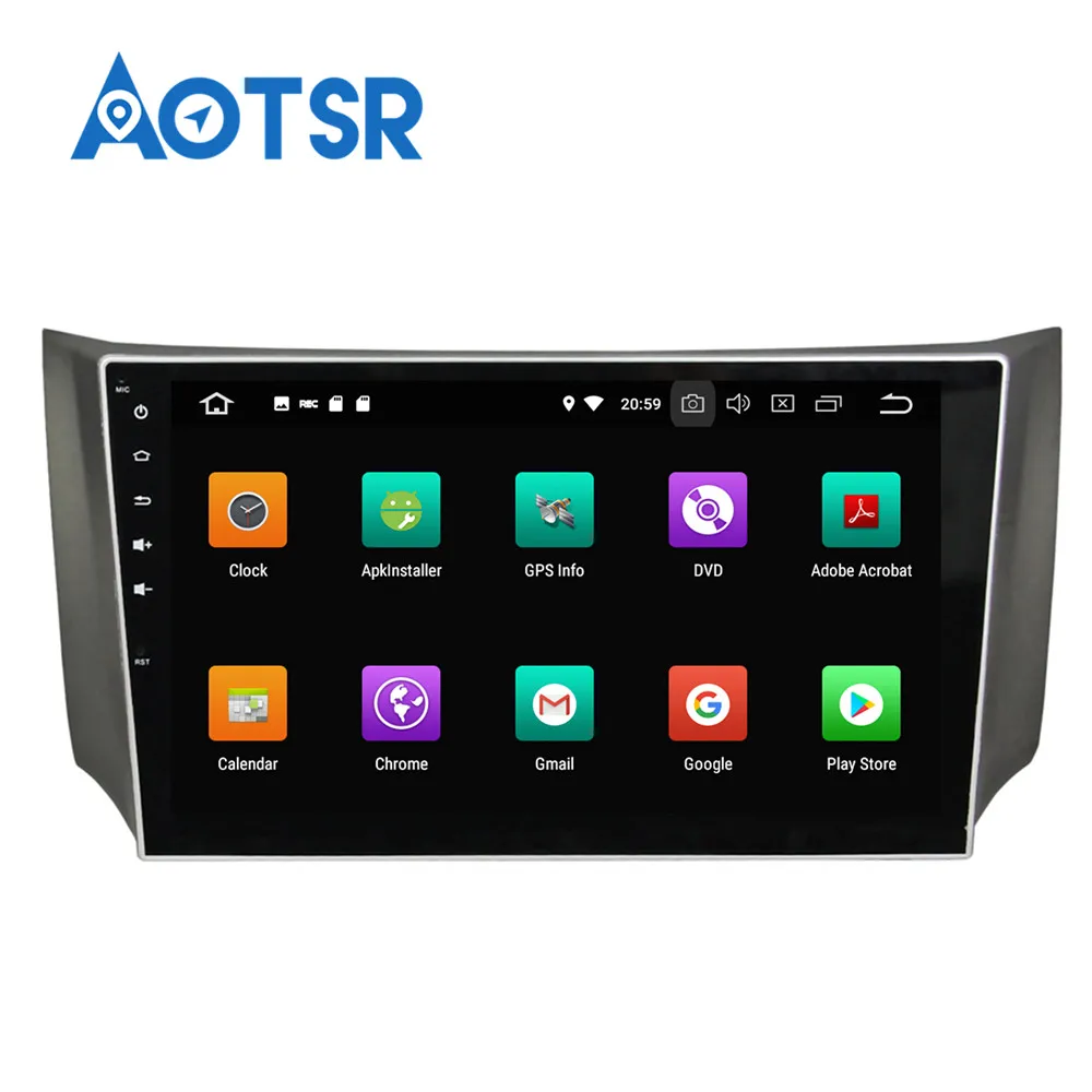 Clearance 10.2" Android 8.0 Car GPS Radio Player for Nissan Sylphy B17 Sentra 2012+ with Octa Core 4GB+32GB Auto Stereo Multimedia DAB+ 4