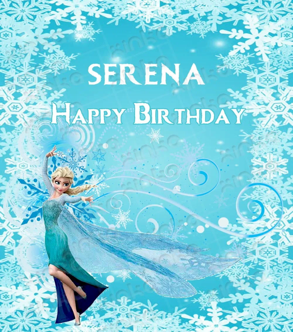 Elsa Frozen Birthday Wine Bottle Stickers, FREE PERSONALIZATION, Elsa Frozen Party Champagne Labels, Snow Blue Theme Labels
