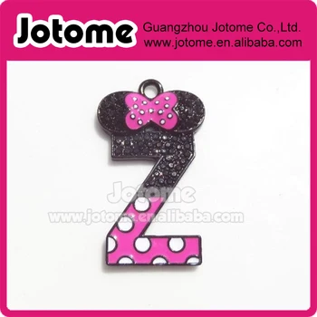 

36mm*22mm Rhinestone and Enamel Mouse Inspired Letter Z Pendant