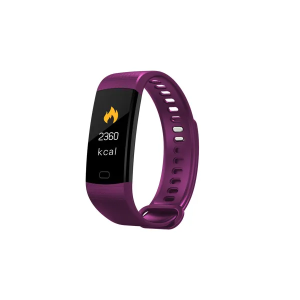 Умный Браслет Y5, женские часы, трекер активности, браслет, пульсометр, измеритель артериального давления, фитнес-трекер, браслет для IOS, Android - Цвет: purple